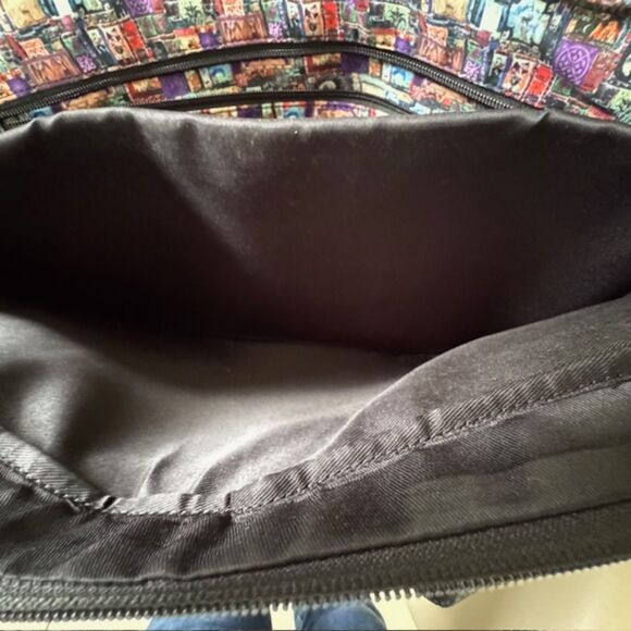 Robert Graham Midnight Blue/Black Leather Suerat Laptop Messenger Bag - Picture 11 of 15